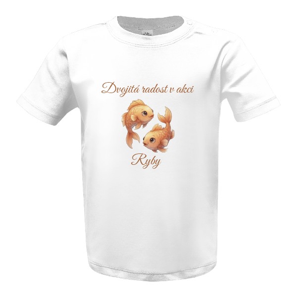 Tričko s potiskem Dětský zvěrokruh - Ryby