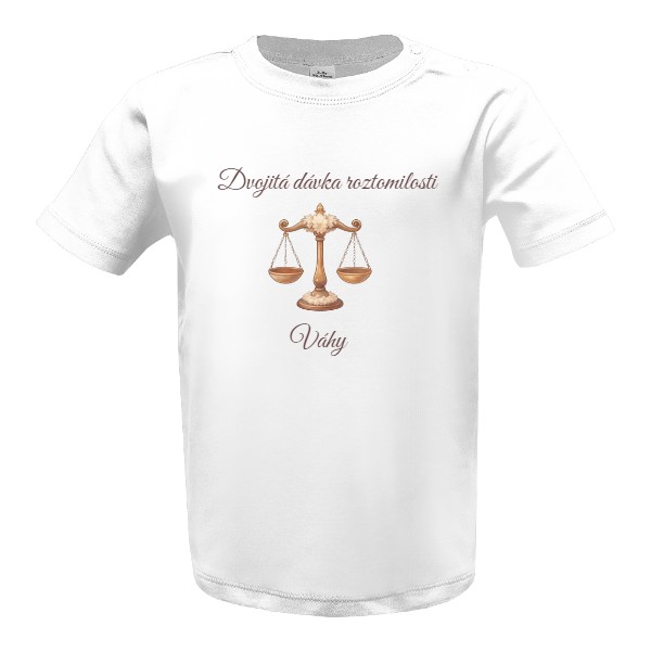 Tričko s potiskem Dětský zvěrokruh - Váhy