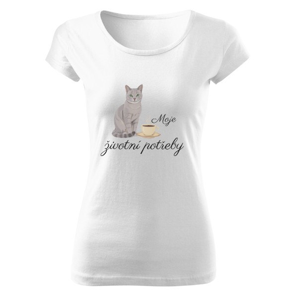 Tričko s potiskem Kočky a káva4