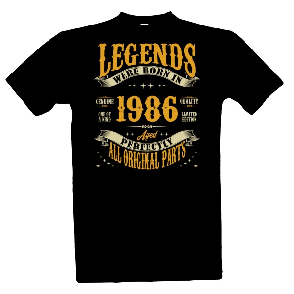Tričko s potiskem Legendy 1986