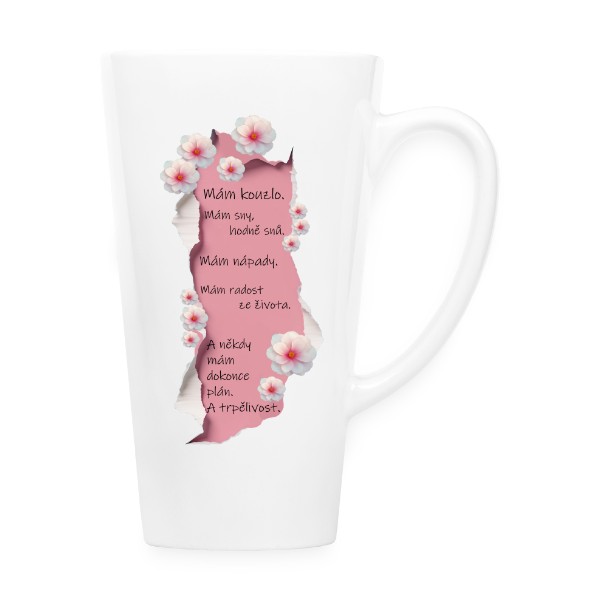 Hrnek latté s potiskem Sada moje filozofie3