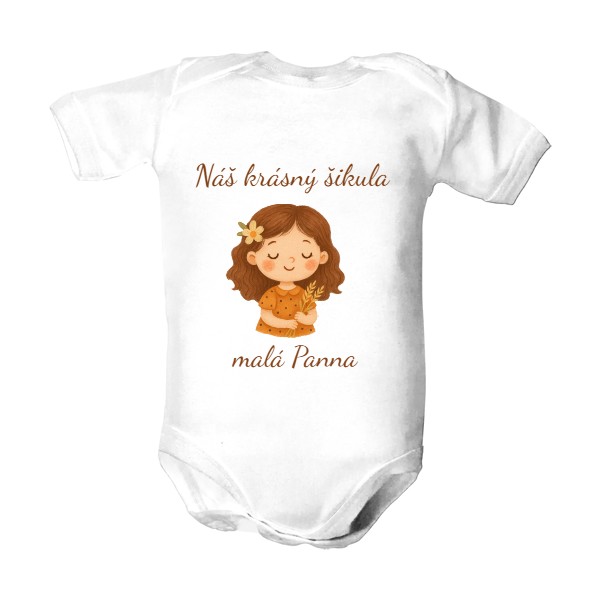 Dětské body  s potiskem Zvěrokruh pro nejmenší - malá Panna