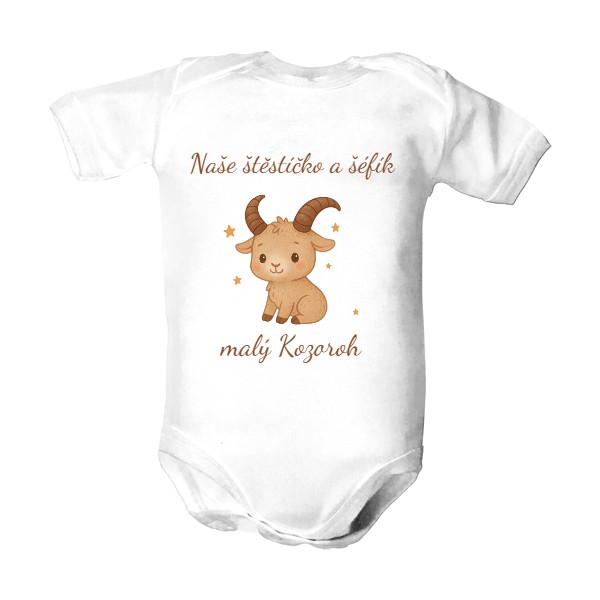 Dětské body  s potiskem Zvěrokruh pro nejmenší - malý Kozoroh 