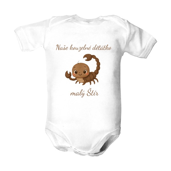 Dětské body  s potiskem Zvěrokruh pro nejmenší - malý Štír