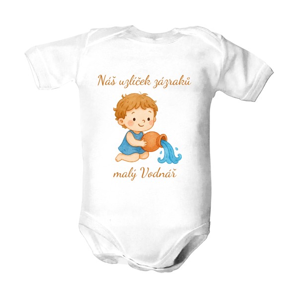 Dětské body  s potiskem Zvěrokruh pro nejmenší - malý Vodnář 